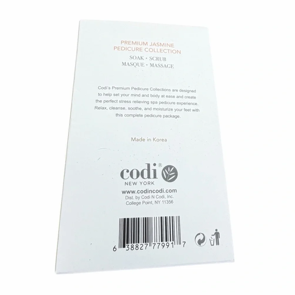Codi Premium Jasmine 4 Step Pedicure Collection K-Beauty Spa Kit